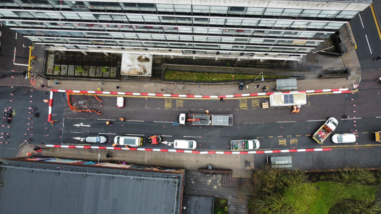 Cathedral Street from above