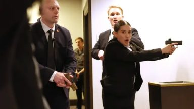 Video released of armed man storming White House correspondents’ dinner