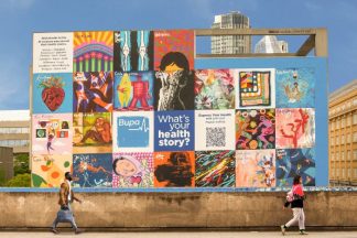 Scottish artist Poppy Nash contributes to one of Europe’s largest murals in London