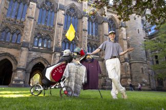 University graduate tees up vintage golf fashion business inspired by Tiger Woods