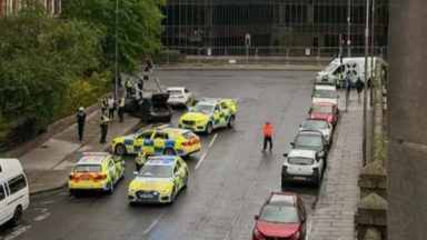 Four men arrested after stolen vehicle crashes following police pursuit in Edinburgh city centre