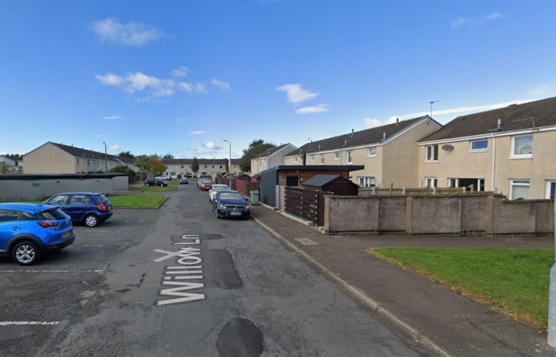One person treated at scene as fire crews battle blaze at residental property in Troon