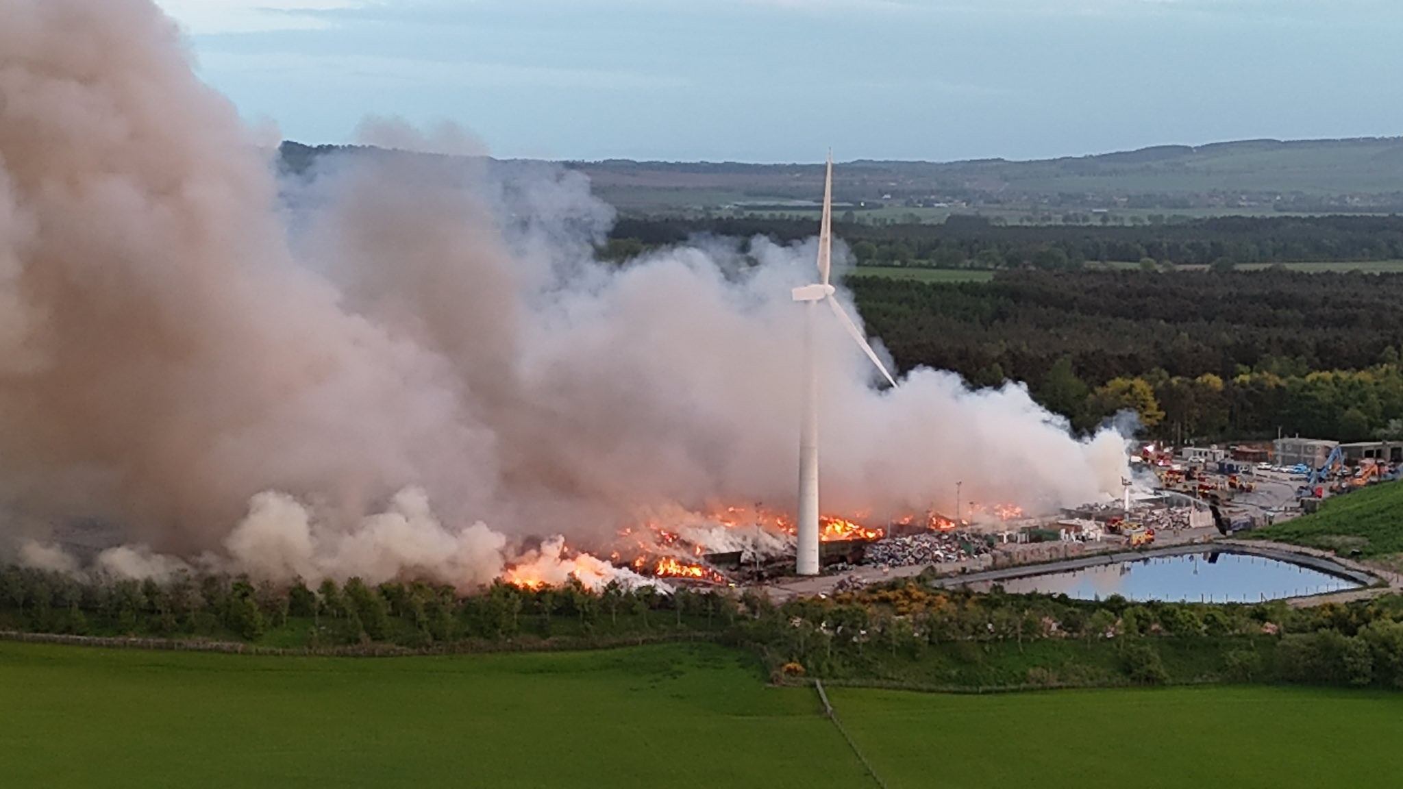 Firefighters were at the scene for more than two weeks