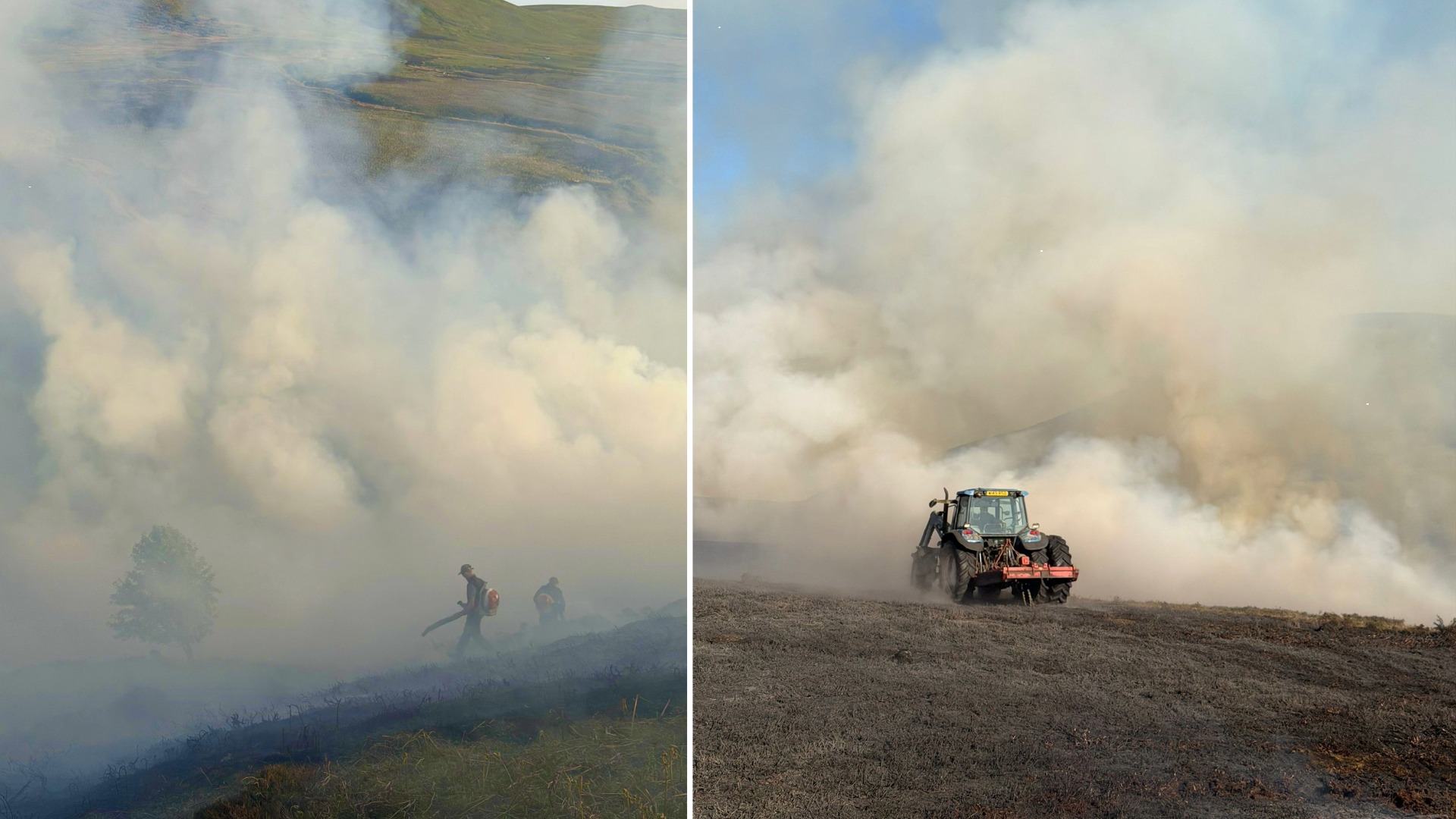 Gamekeepers help battle wildfires.