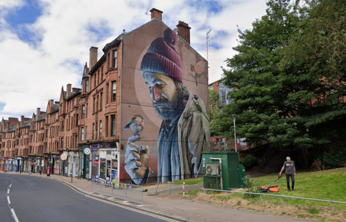 Smug also created the mural of St Mungo on High Street