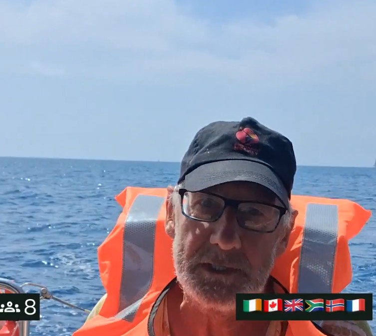 Hughie Stirling was on board the Ajjur (Blue Toys) vessel