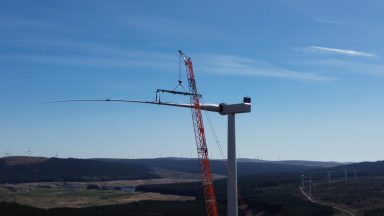 Record-breaking 80m turbine blades arrive at wind farm
