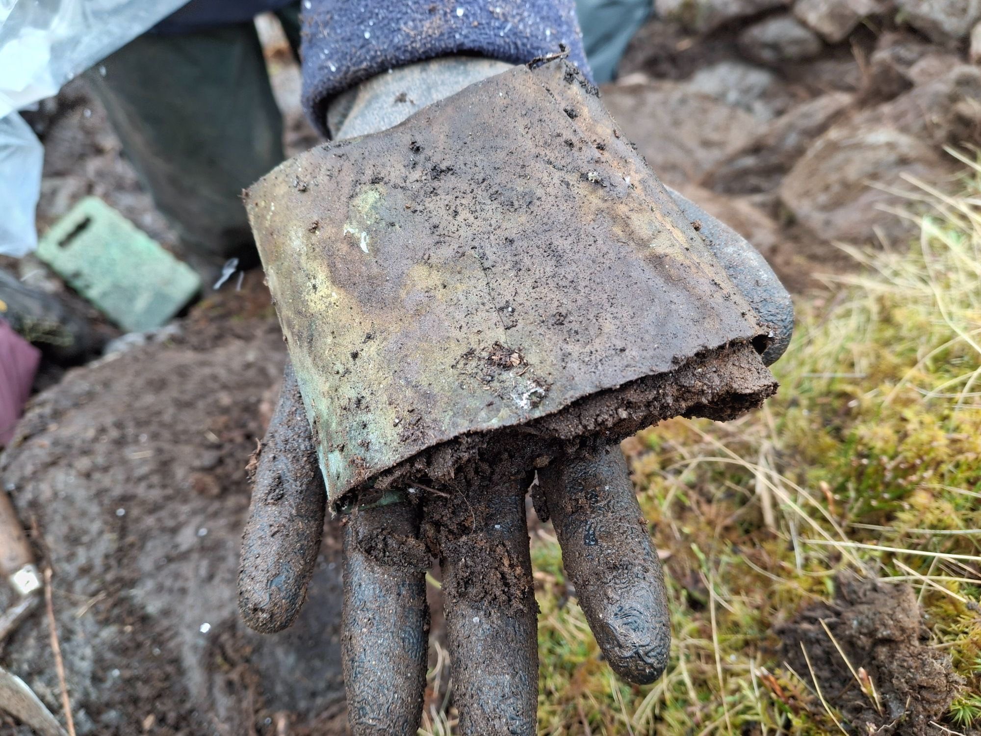 The tapered copper alloy collar is believed to have been left behind in a hurry