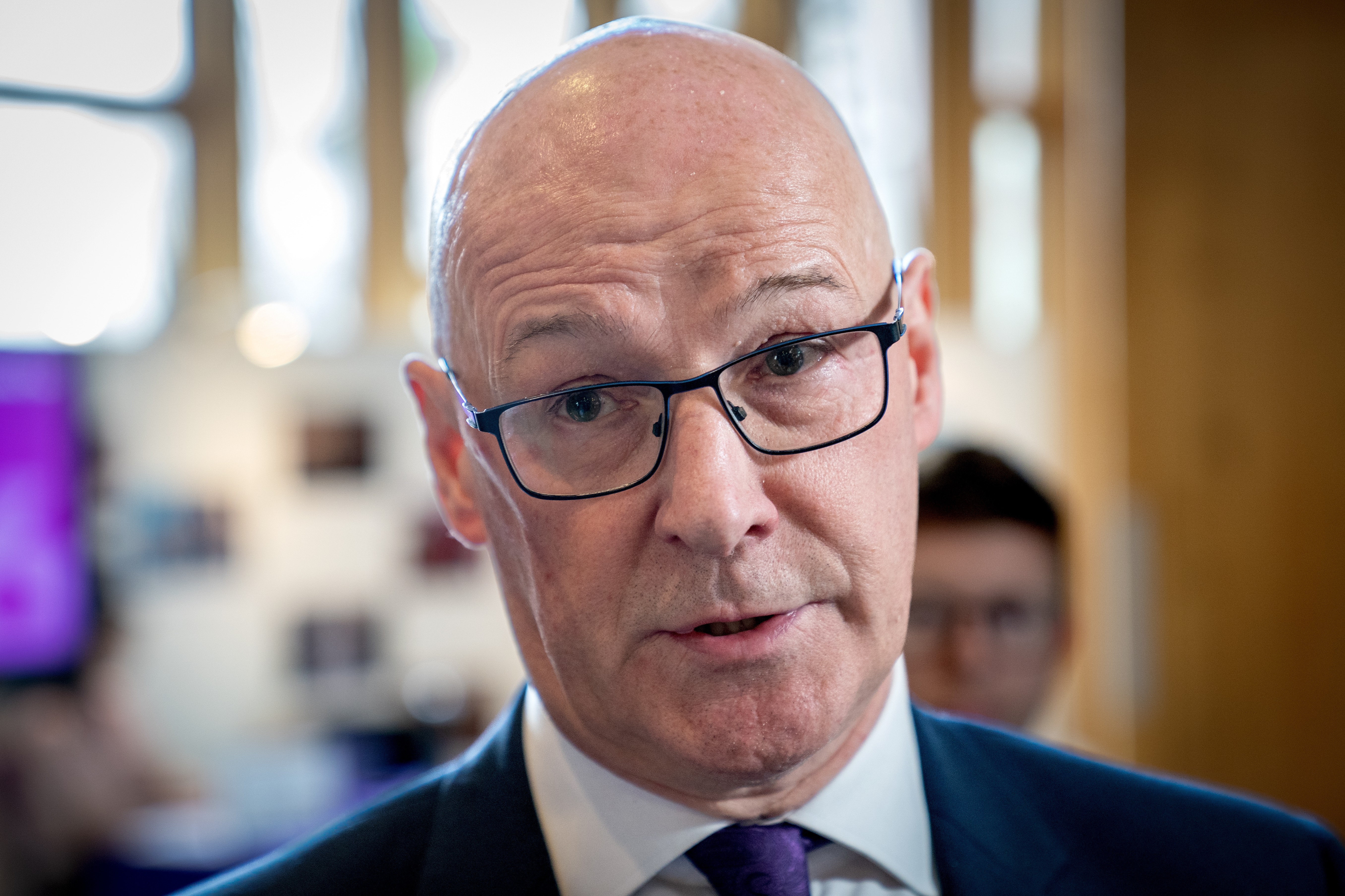 First Minister John Swinney said Labour had tried to ‘exploit’ Murrell’s crimes for political advantage
