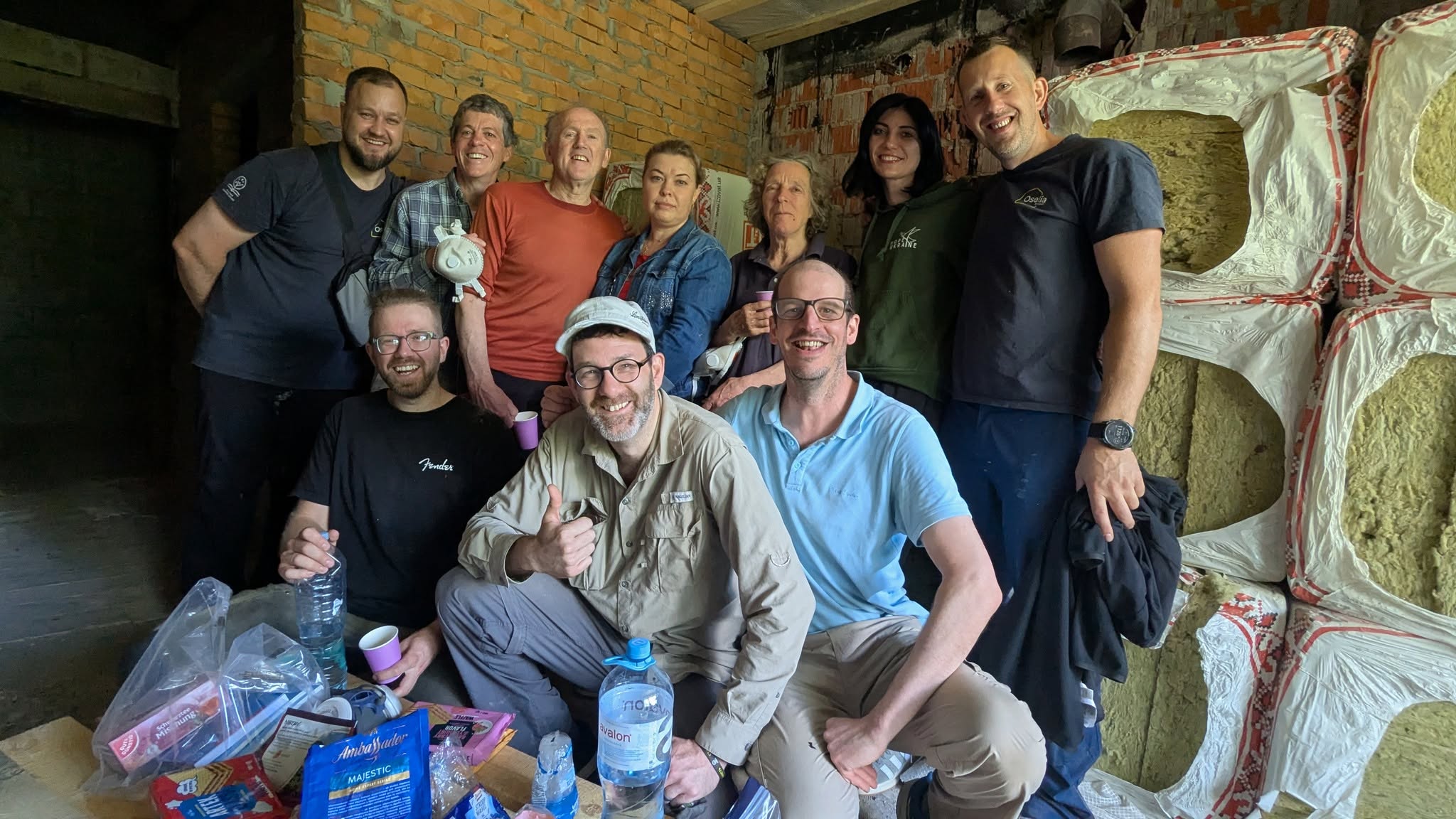 Volunteers from the Highland charity in Kyiv, Ukraine