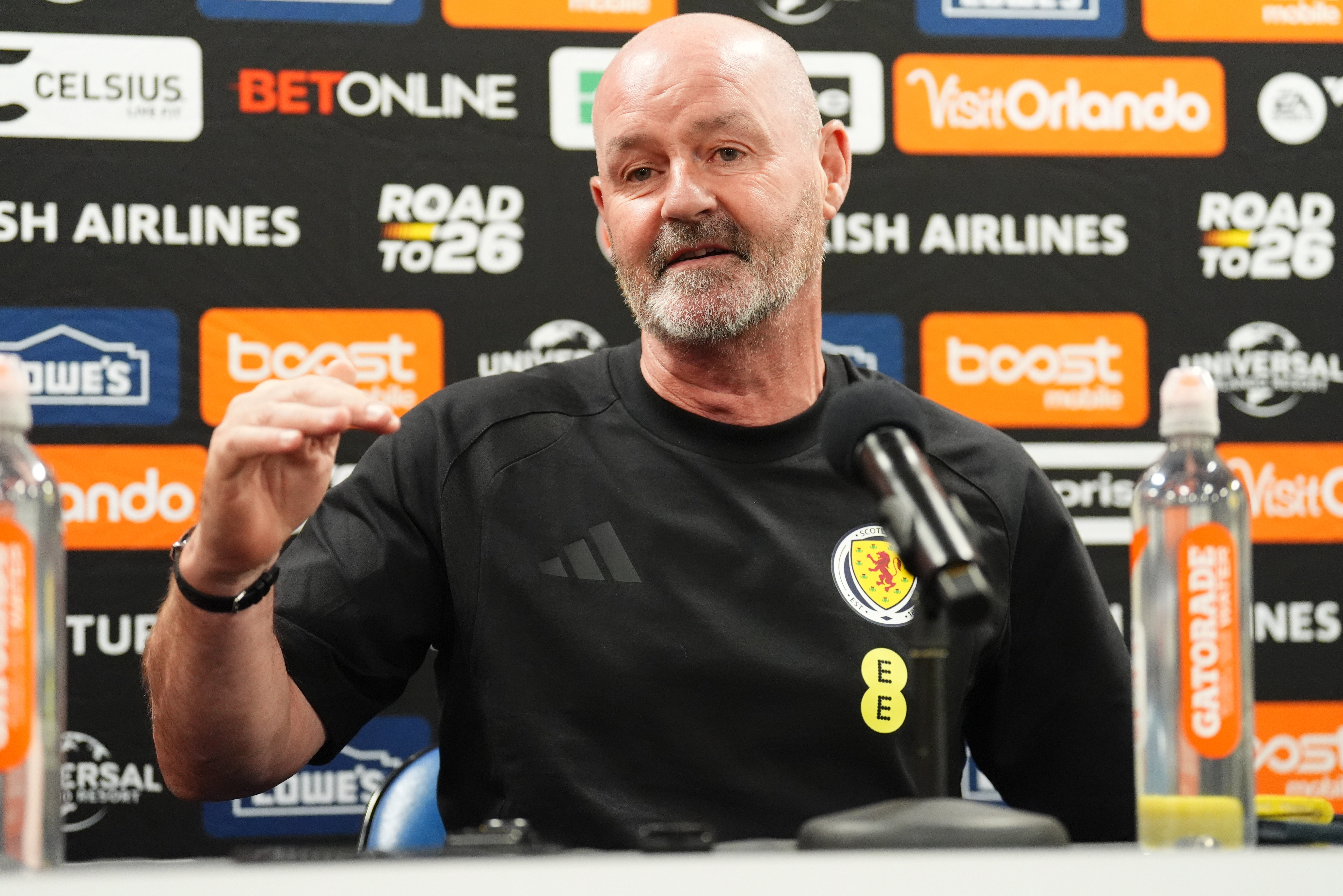Scotland manager Steve Clarke during a press conference at the Sports Illustrated Stadium, New Jersey. Picture date: Friday June 5, 2026.