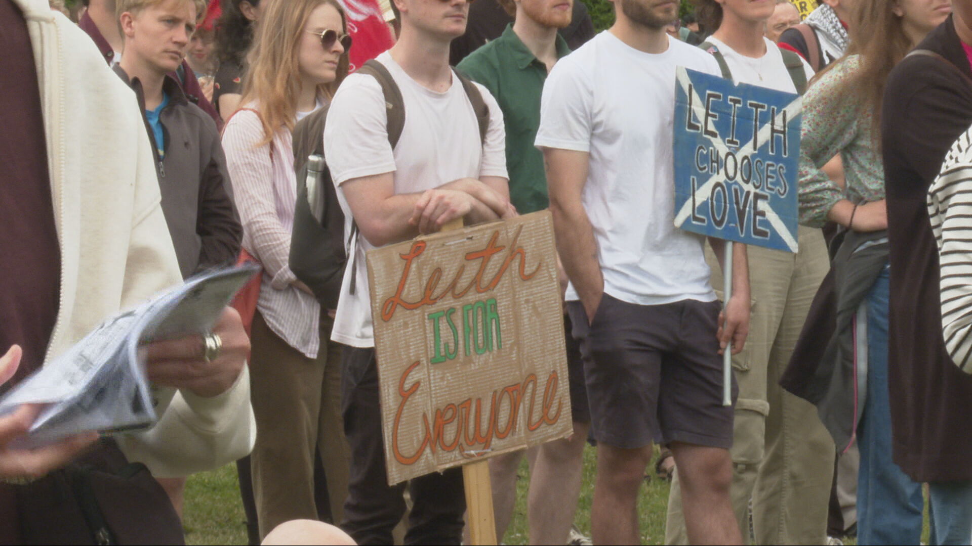 Organisers estimate that thousands took part in the rally