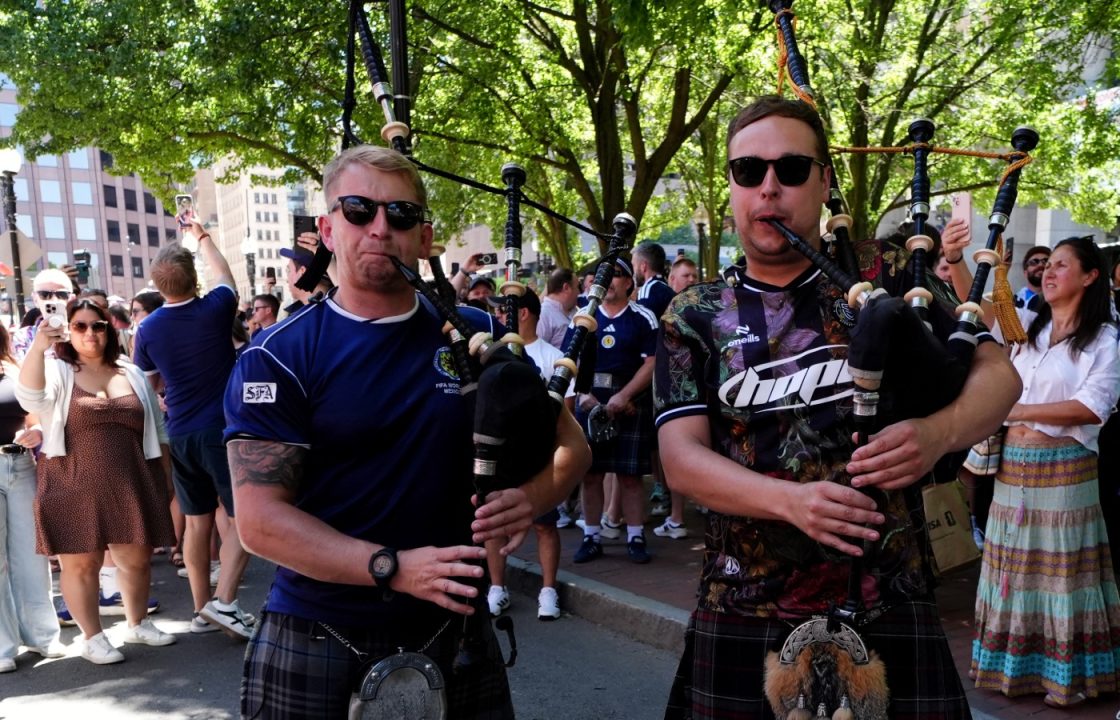 Skerryvore says it was ‘incredible’ to play for Tartan Army at Boston fanzone