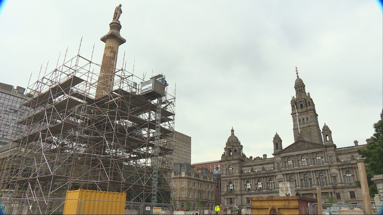 Major restoration of Sir Walter Scott monument progresses in George Square