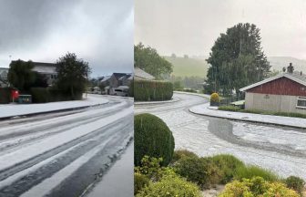 Aberdeenshire village blanketed with hailstones just days into summer