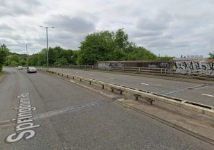Busy Glasgow road closed following early morning car crash