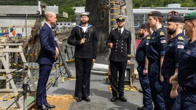 Prince of Wales attends 125th anniversary of naval base’s submarine service