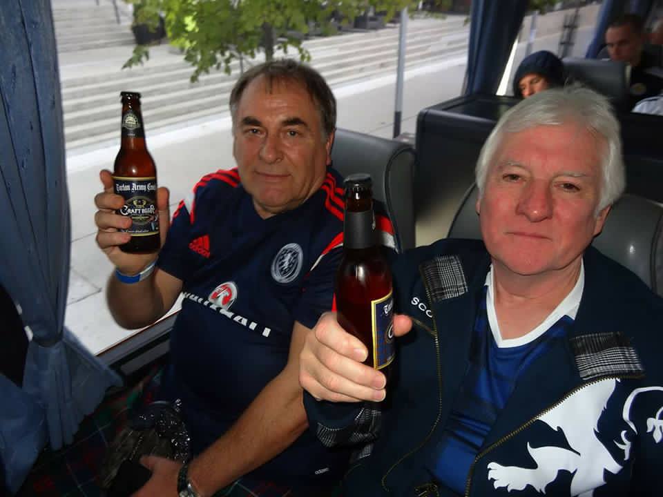 Donny Strathie and friend Stewart Easton