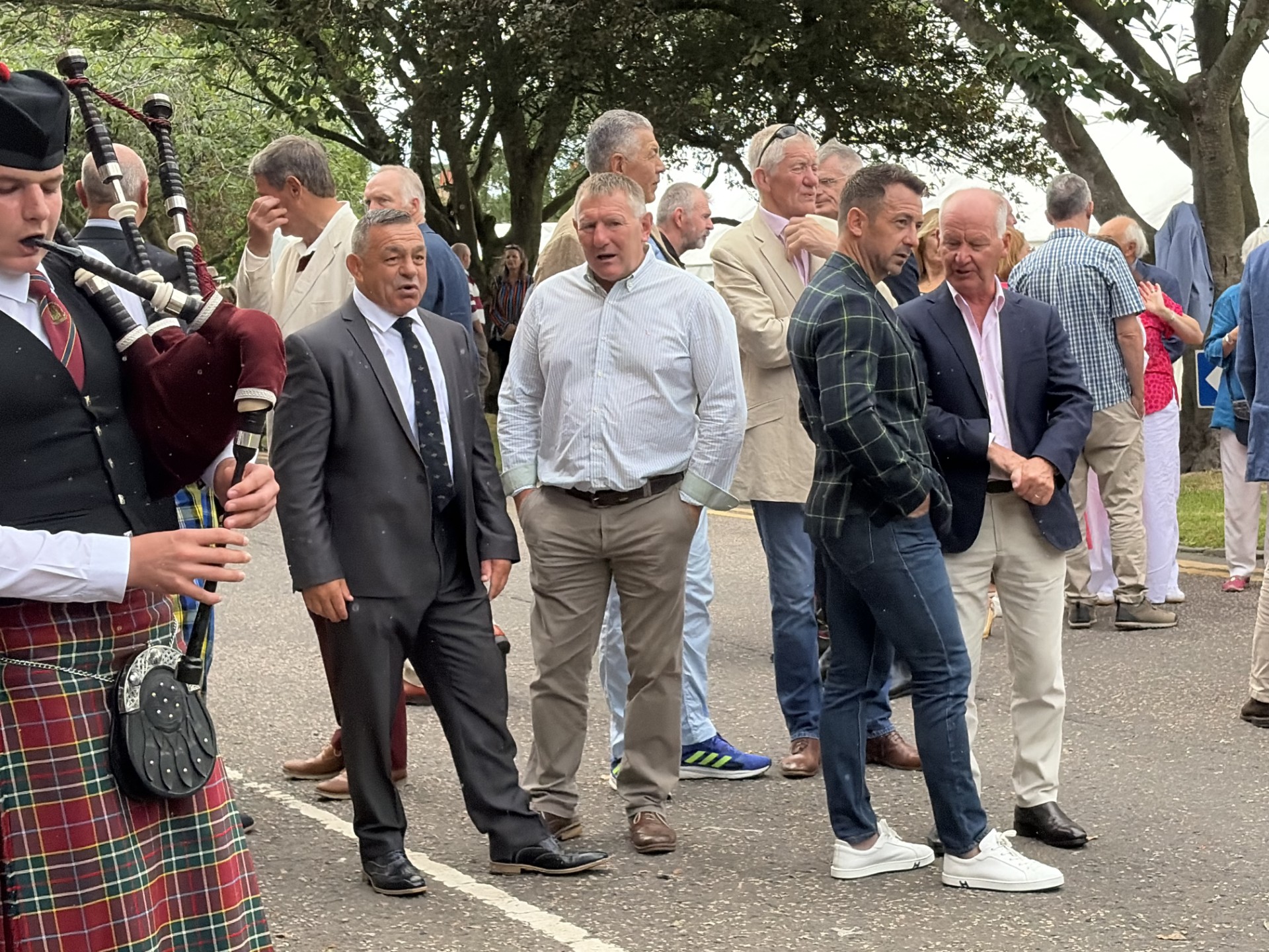 A number of former Scotland players attended a memorial event for Scott Hastings on Saturday
