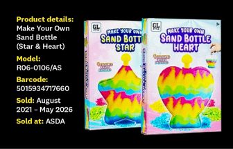 Two more children’s sand kits pulled from shelves over asbestos content