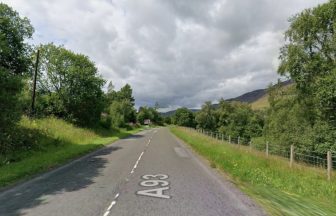 Motorcyclist in hospital following collision with car at Spittal of Glenshee