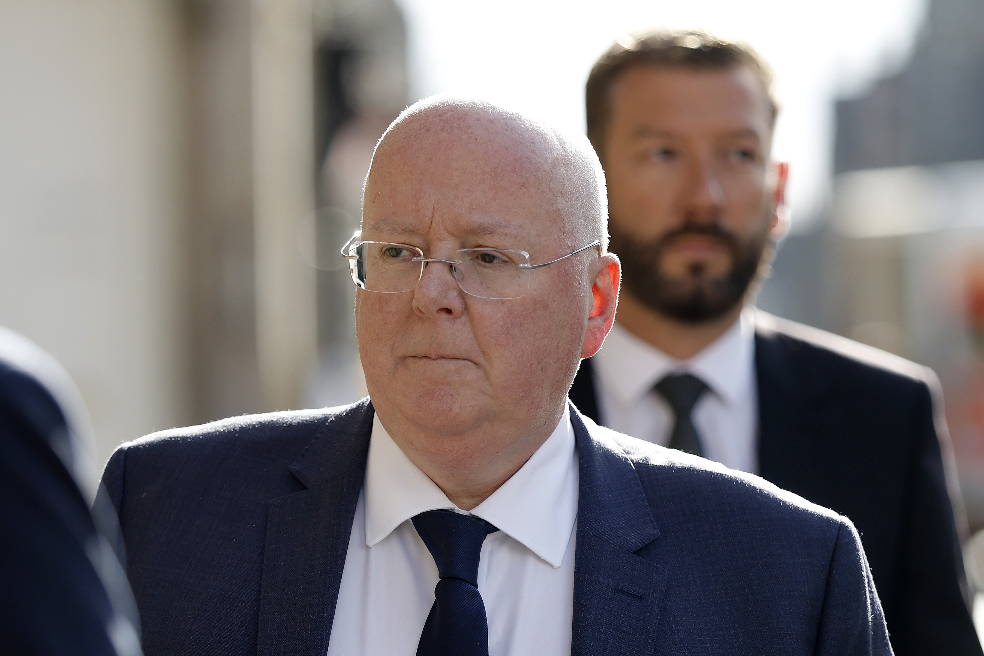 Peter Murrell arriving at the High Court of Edinburgh