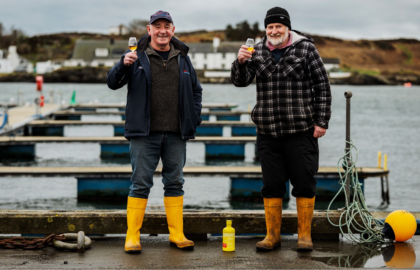 John Baker (left) and Harold Hastie have recalled finding the vessel