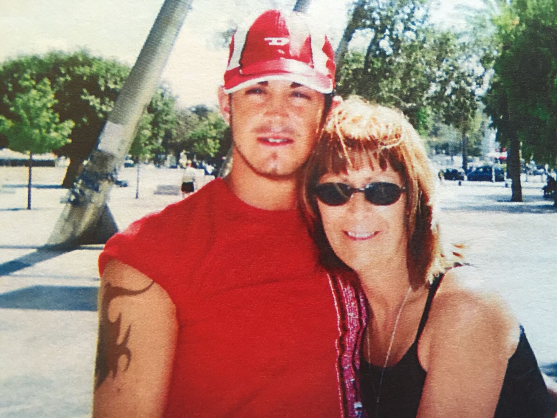 Jean Hanlon and her son Michael Porter
