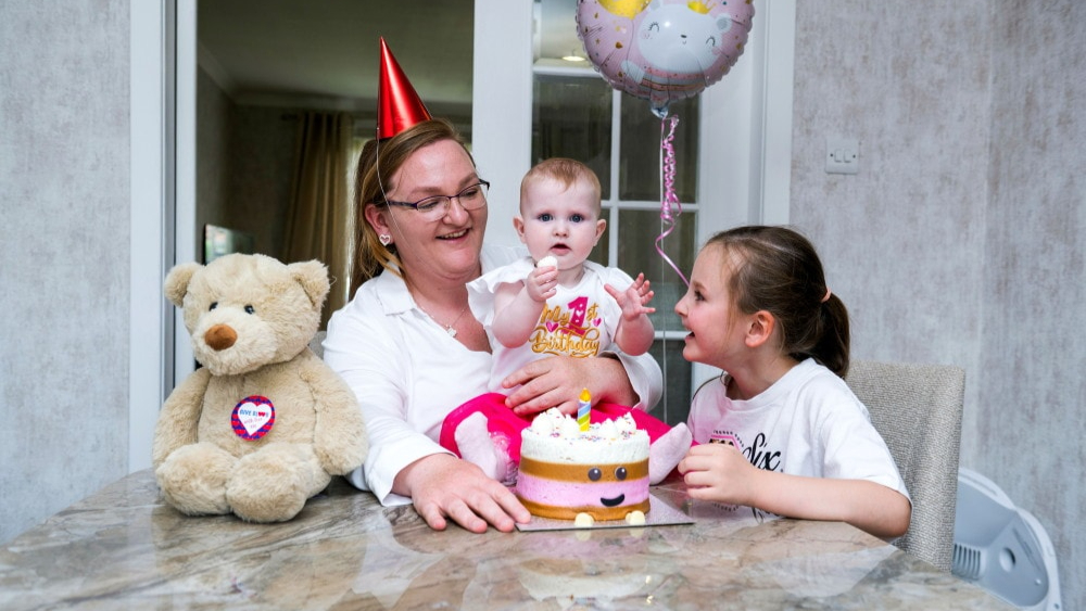 Naomi with Ivy and Isla