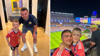 Young fan has trip of a lifetime as family end up booking into same Boston hotel as Scotland national team