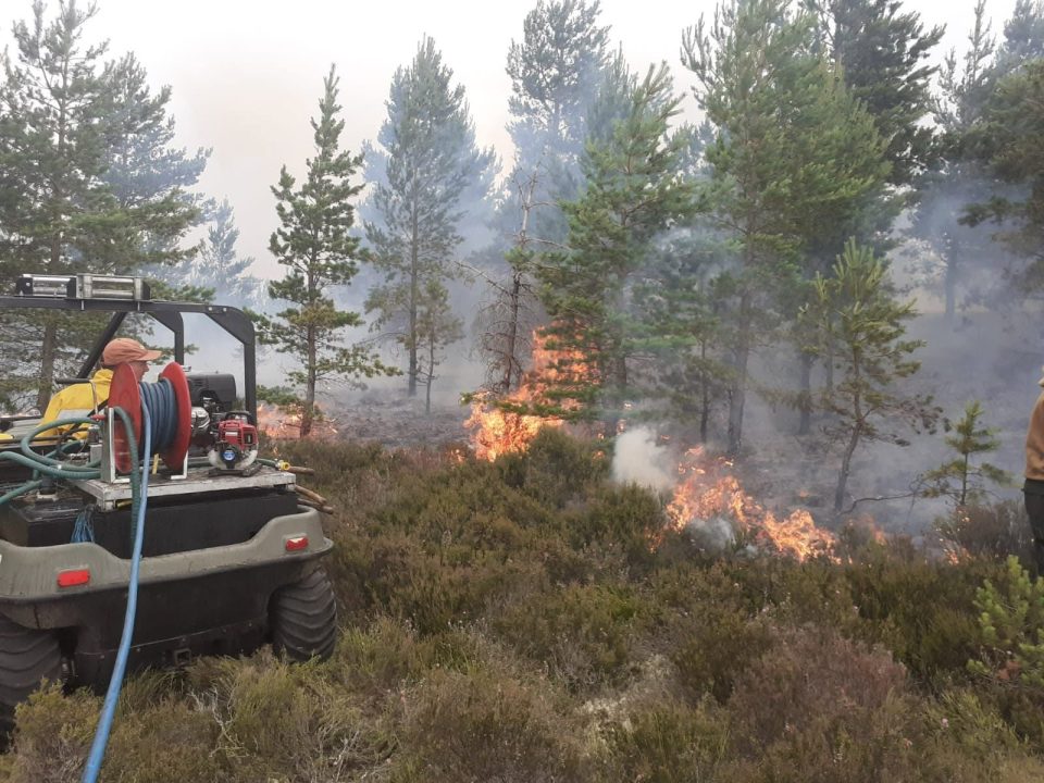Nairn wildfire which burned for over a week caused by ‘natural occurrence’