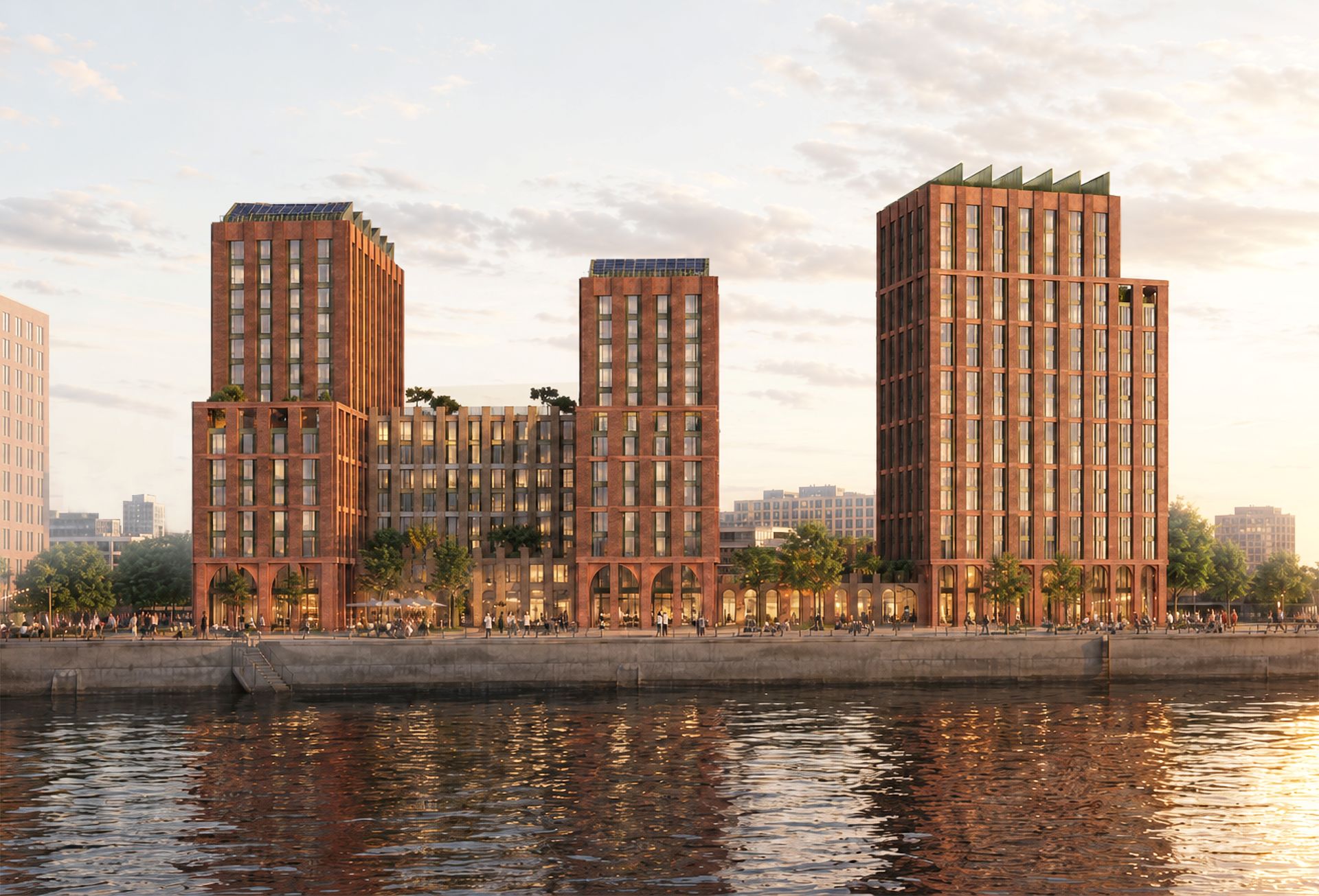 The plans would create a waterfront neighbourhood