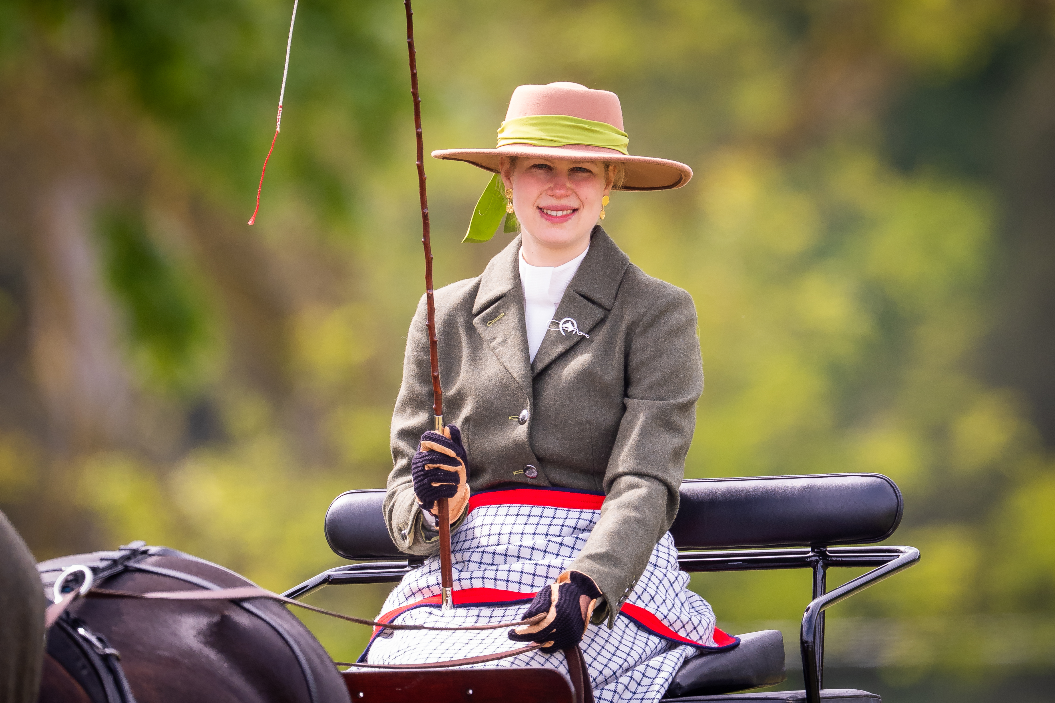 Lady Louise Windsor drives a carriage during the Royal Windsor Horse Show in Windsor, Berkshire. . Picture date: Sunday May 17, 2026.