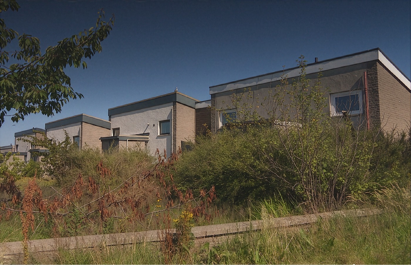 David Porter’s property is attached to another RAAC home in a row of six.