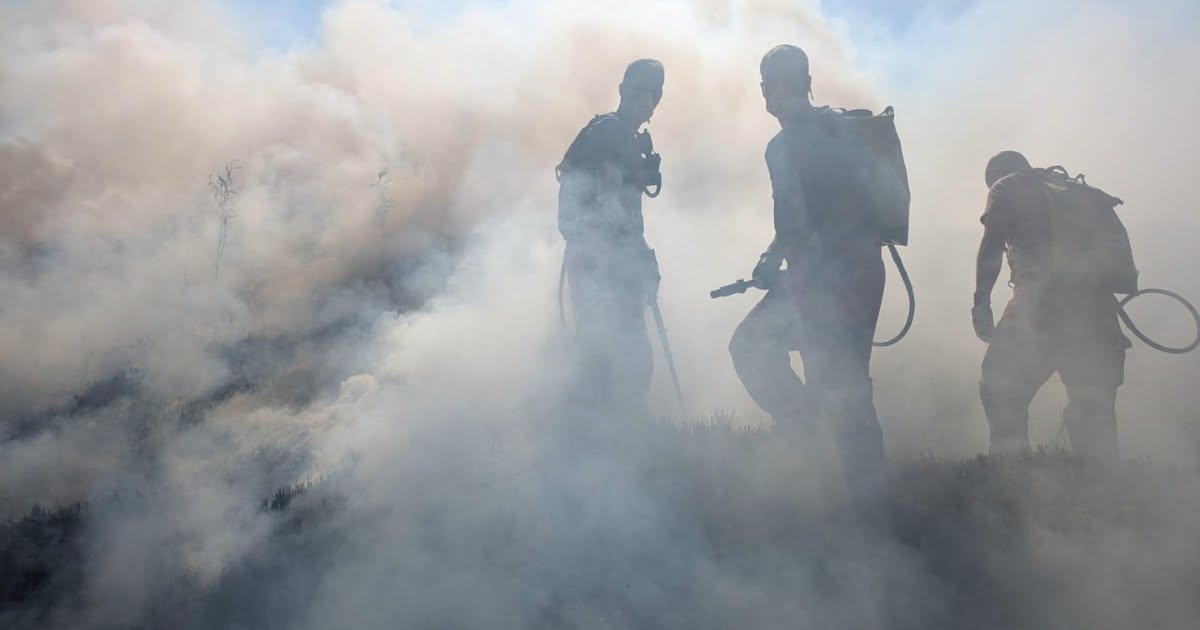 Firefighters spend third day tackling wildfire which has led to evacuations