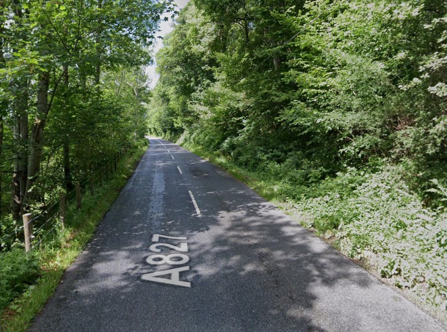 Cyclist airlifted to hospital after crash closes A827