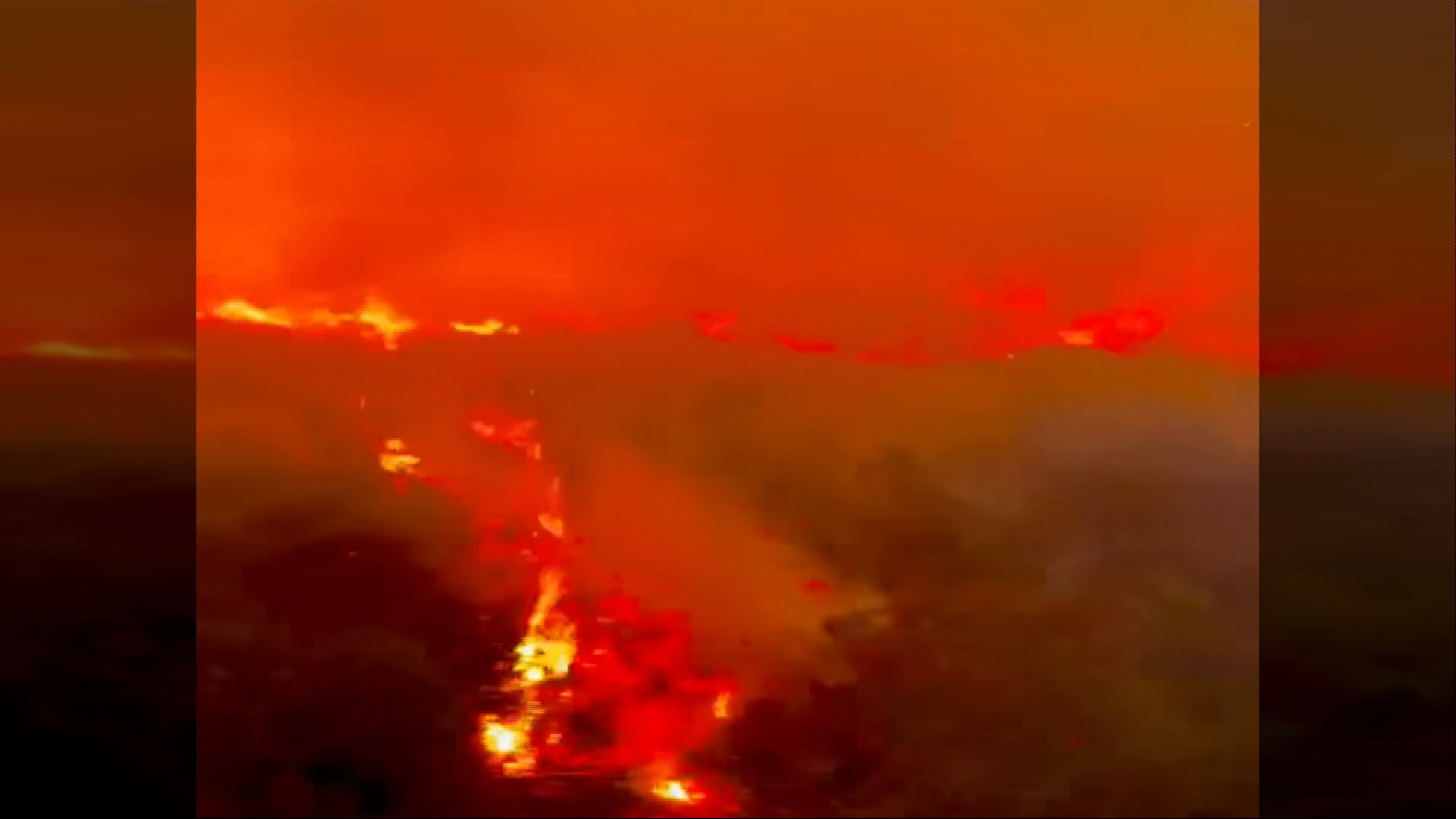 The wildfire on Thursday night as Police Scotland declares major incident