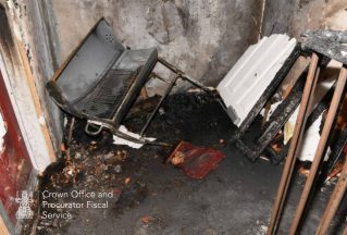 Domestic abuser started fire at ex-partner’s home with child inside