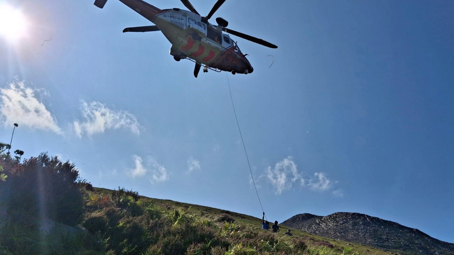 Arran Mountain Rescue aid walker after a fall on Goatfell