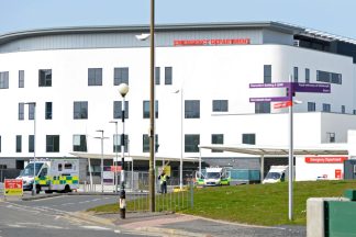 Elderly man and woman in critical condition after being hit by car outside Edinburgh hospital