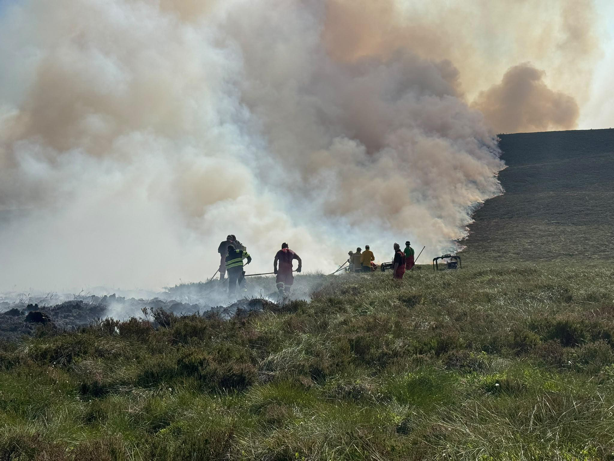 Firefighters have been battling the wildfire for more than a week.