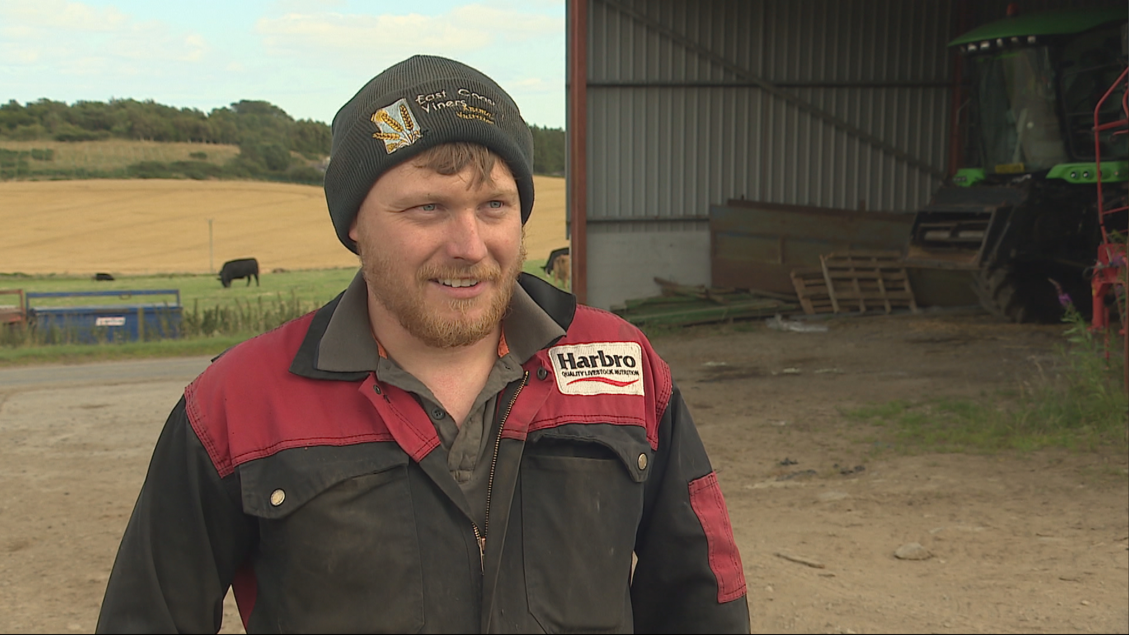 Lewis Duncan, 28, has worked on the farm since leaving school