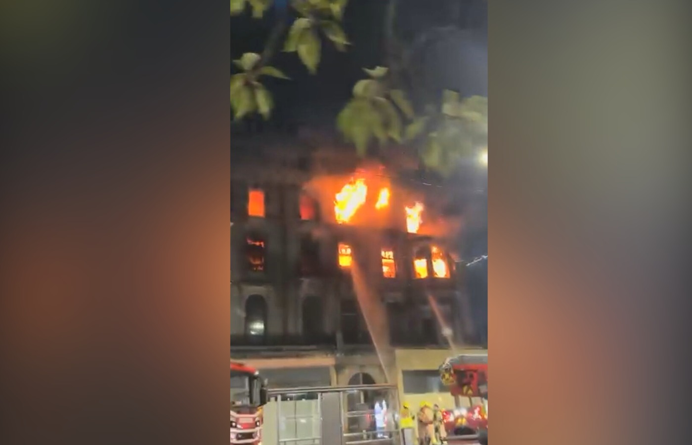 The fire is understood to be at the old Debenhams building