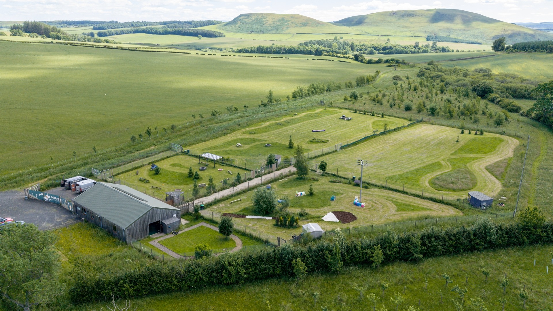 Hilltop is located directly opposite the new £450m Center Parcs development