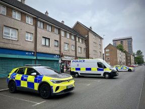 Manhunt and police lock down Paisley streets after attempted murder