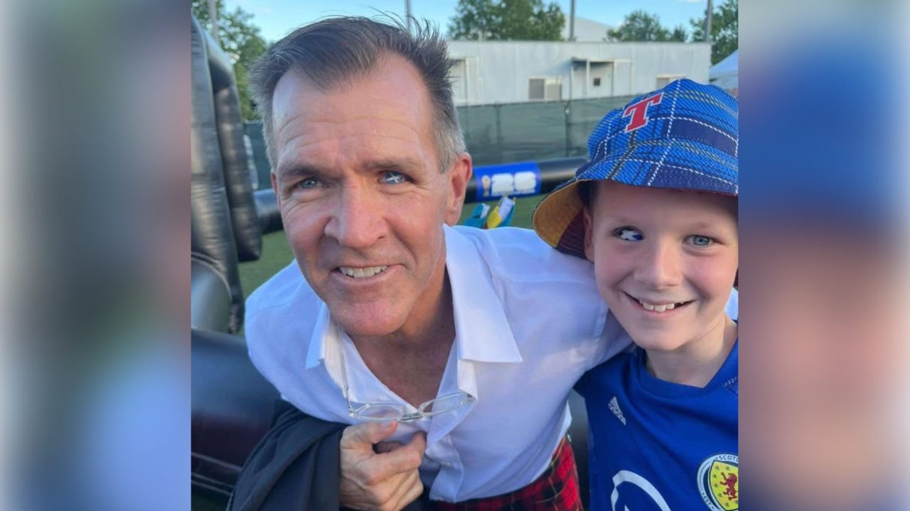 Scots boy, 12, meets man at World Cup with same Scotland-themed prosthetic eye 