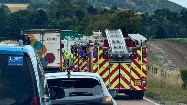 A92 closed due to two-vehicle crash in Fife as emergency services called to scene
