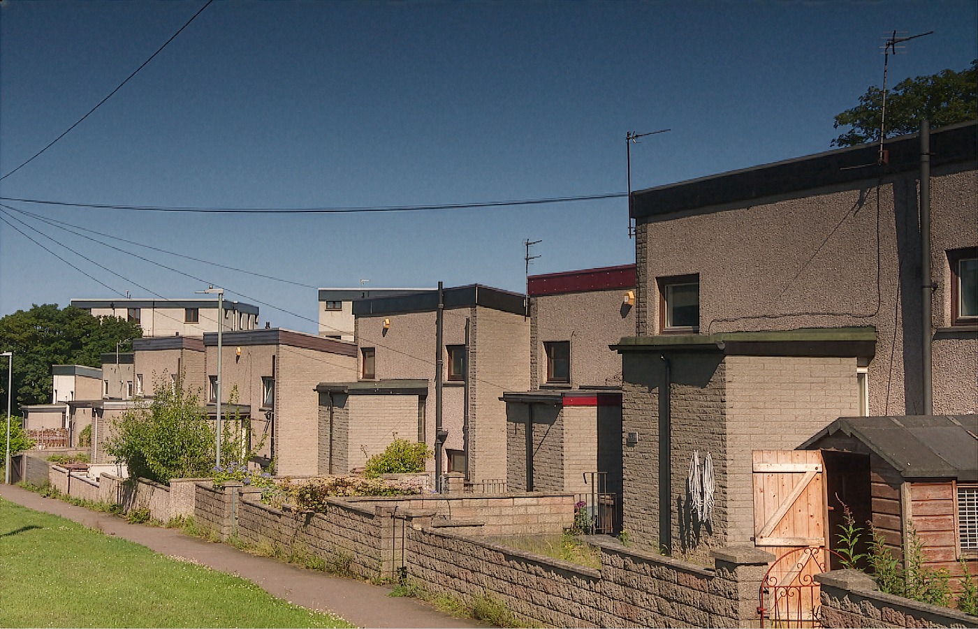 David Porter’s property is attached to another RAAC home in a row of six.