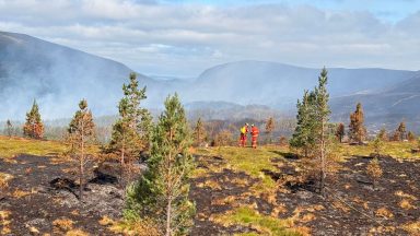 People urged to stay away from area devastated by Cairngorms wildfire