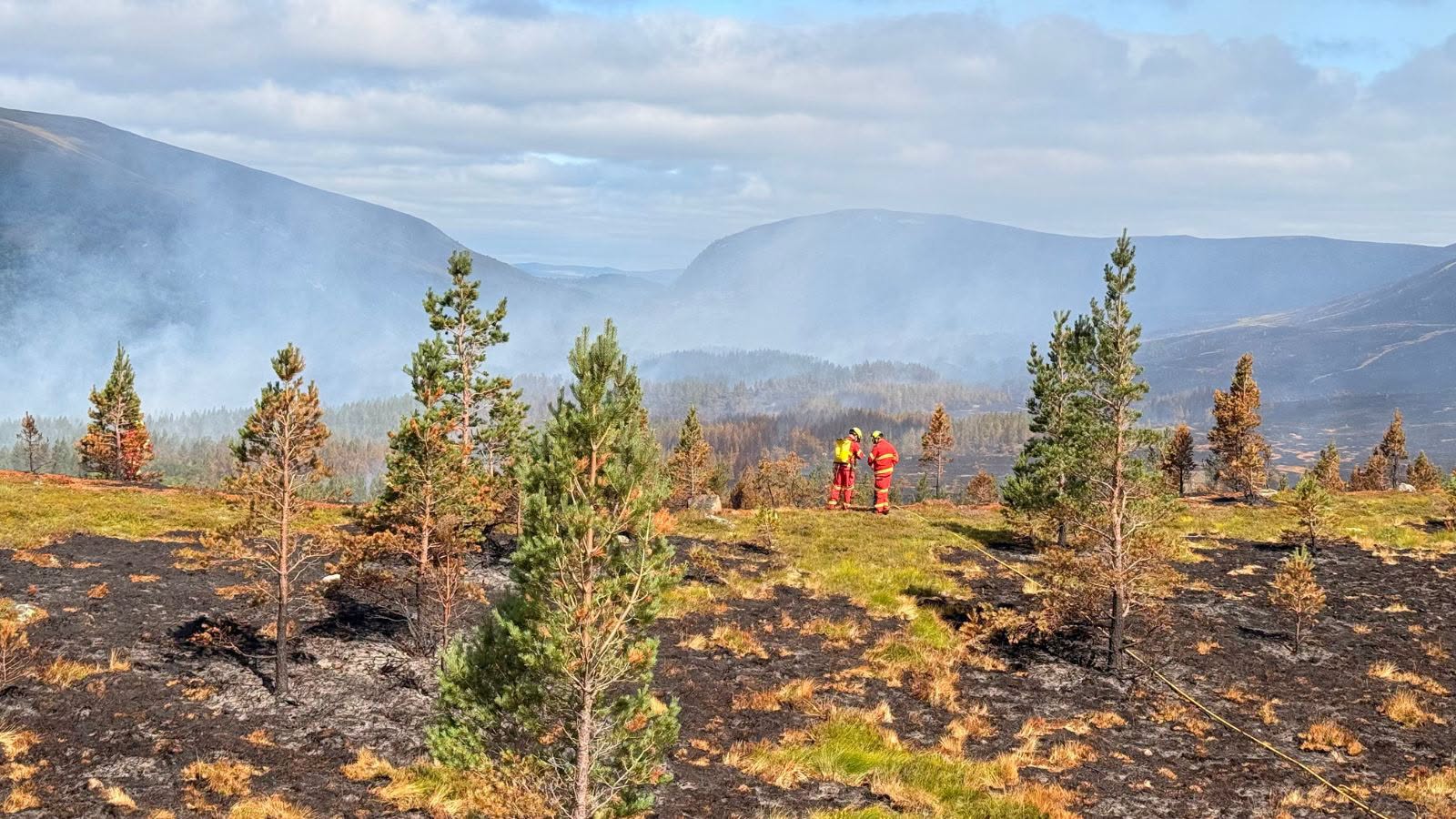 Emergency services are urging walkers, visitors and members of the public to stay away from areas affected by the ongoing wildfire incident in the Cairngorms National Park as firefighting operations continue throughout the weekend and into next week.